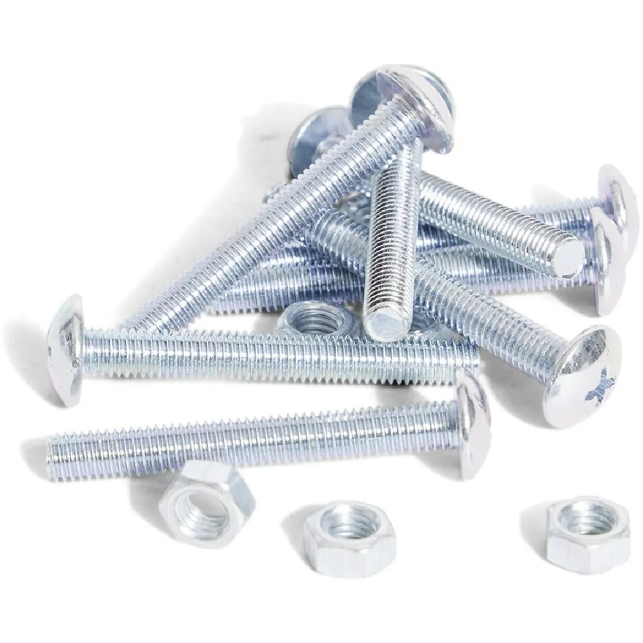 Gifi Quincaillerie^8 boulons poêlier cruciforme acier zingué - 5x40 mm