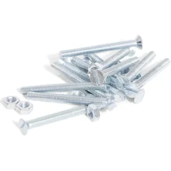 Gifi Quincaillerie^12 boulons tête fraisée acier zingué - 4x40 mm