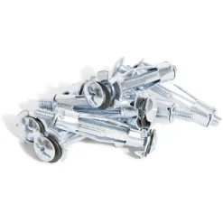 Gifi Quincaillerie^8 chevilles métalliques pour matériaux creux avec vis - Ø8x24 mm