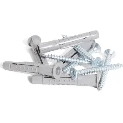 Gifi Quincaillerie^5 chevilles universelles en nylon tous matériaux avec vis - Ø8x50 mm