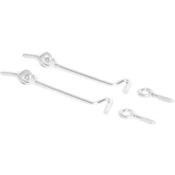 Gifi Quincaillerie^2 crochets contrevent acier zingué - 2x80 mm