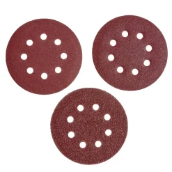 Gifi Quincaillerie^12 disques abrasifs en Corindon pour ponceuses vibrantes - Ø125 mm