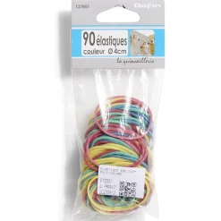 Gifi Quincaillerie^20 élastiques en caoutchouc coloré Ø6 cm