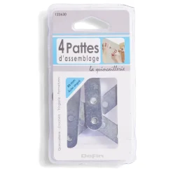 Gifi Quincaillerie^4 pattes d'assemblage - 80 mm