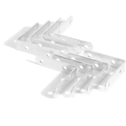 Gifi Quincaillerie^8 équerres de chaise acier zingué - 60x2 mm