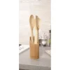 Gifi 3 ustensiles de cuisine et support bois