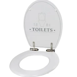 Gifi Equipement Wc^Abattant WC 1981 TOILETS plastique blanc frein de chute