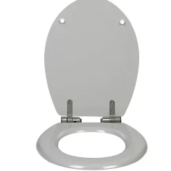 Gifi Equipement Wc^Abattant WC uni gris frein de chute