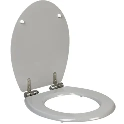 Gifi Equipement Wc^Abattant WC uni gris frein de chute