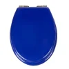 Gifi Equipement Wc^Abattant WC bleu foncé uni avec frein de chute
