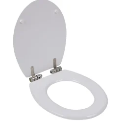 Gifi Equipement Wc^Abattant WC bois terrazzo avec frein de chute déclipsable réglable