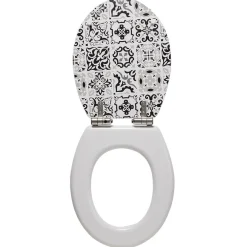 Gifi Equipement Wc^Abattant WC design carreau de ciment