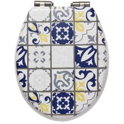 Gifi Equipement Wc^Abattant WC design carreau de ciment