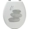 Gifi Equipement Wc^Abattant WC design galets