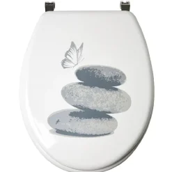 Gifi Equipement Wc^Abattant WC design galets