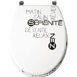 Gifi Equipement Wc^Abattant WC design zen