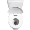 Gifi Equipement Wc^Abattant WC 2en1 adulte et enfant plastique blanc frein de chute