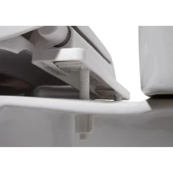 Gifi Equipement Wc^Abattant WC 2en1 adulte et enfant plastique blanc frein de chute