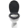 Gifi Equipement Wc^Abattant WC gris foncé