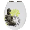 Gifi Equipement Wc^Abattant WC motif Bouddha design zen