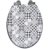 Gifi Equipement Wc^Abattant WC motif carreaux de ciment