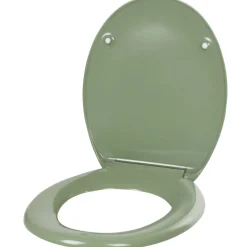 Gifi Equipement Wc^Abattant WC plastique duroplast vert foncé frein de chute