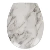 Gifi Equipement Wc^Abattant WC plastique duroplast style marbre frein de chute