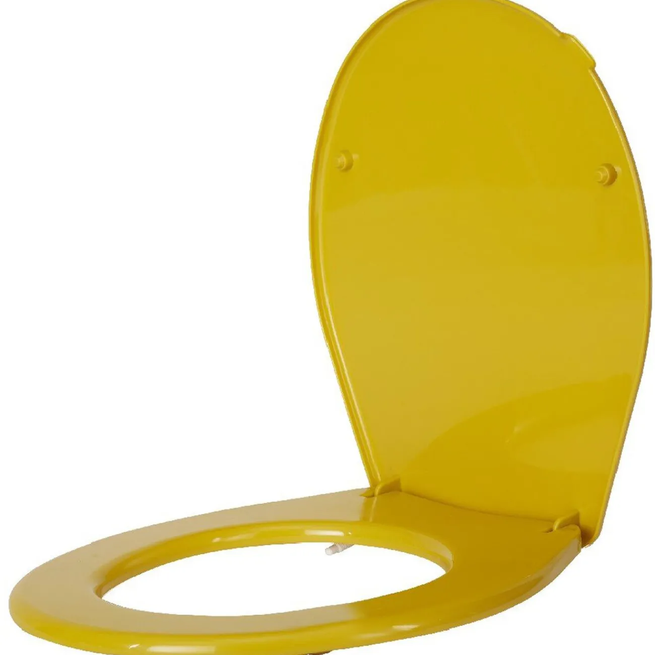 Gifi Equipement Wc^Abattant WC plastique uni jaune moutarde