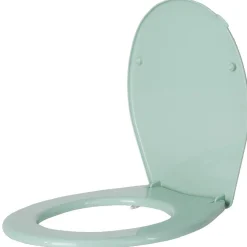 Gifi Equipement Wc^Abattant WC plastique uni vert d'eau