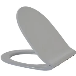 Gifi Equipement Wc^Abattant WC plat uni gris