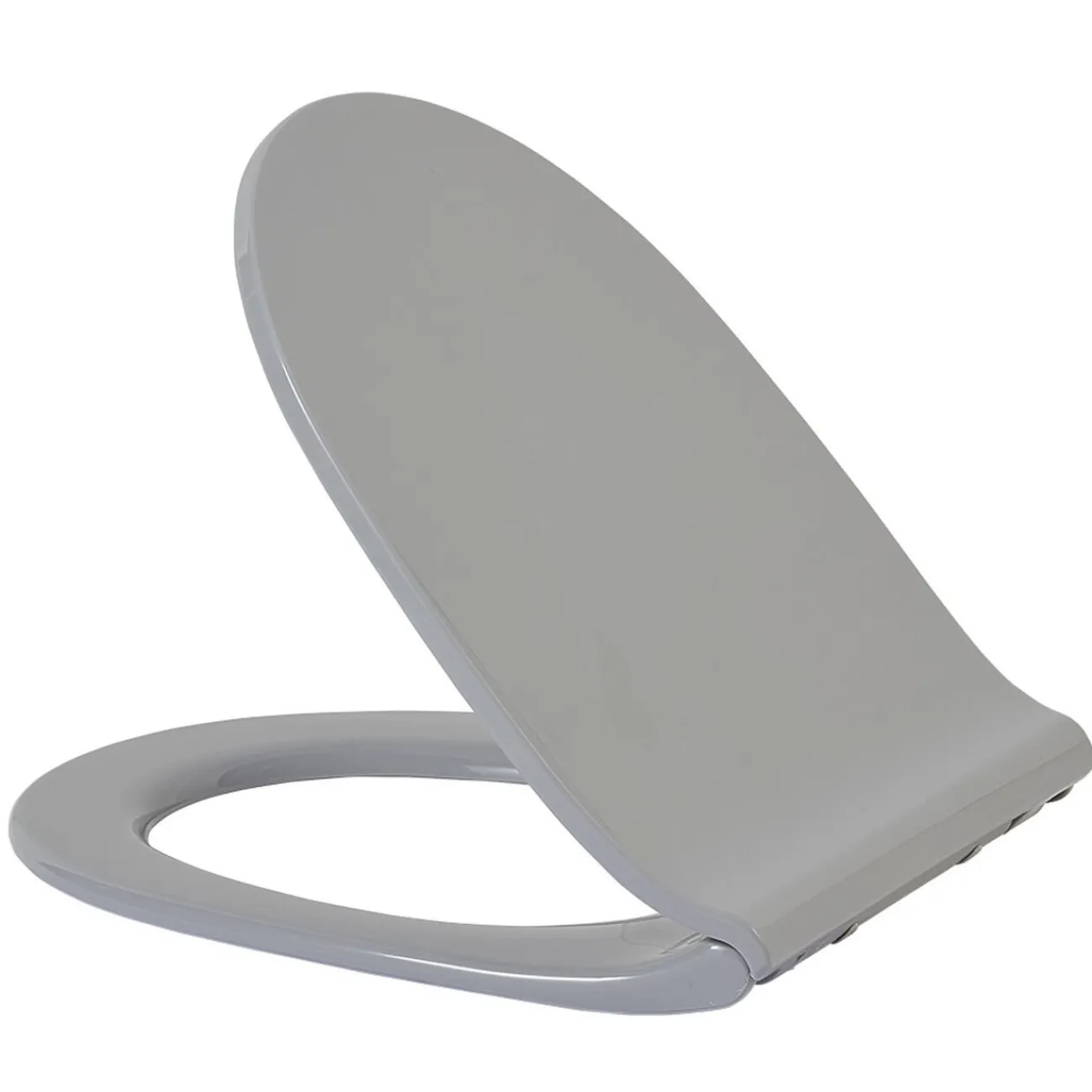 Gifi Equipement Wc^Abattant WC plat uni gris