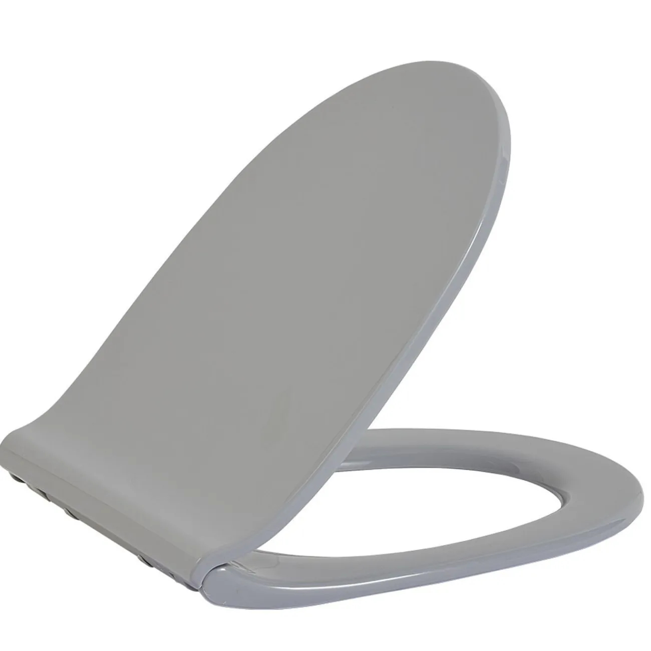 Gifi Equipement Wc^Abattant WC plat uni gris