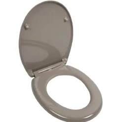 Gifi Equipement Wc^Abattant WC taupe smooth close déclipsable