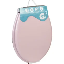 Gifi Equipement Wc^Abattant WC uni rose frein de chute