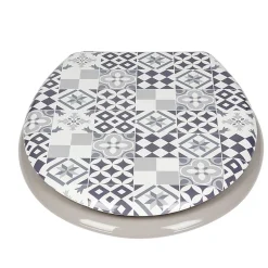 Gifi Equipement Wc^Abattant wc universel ajustable carreau de ciment en bois