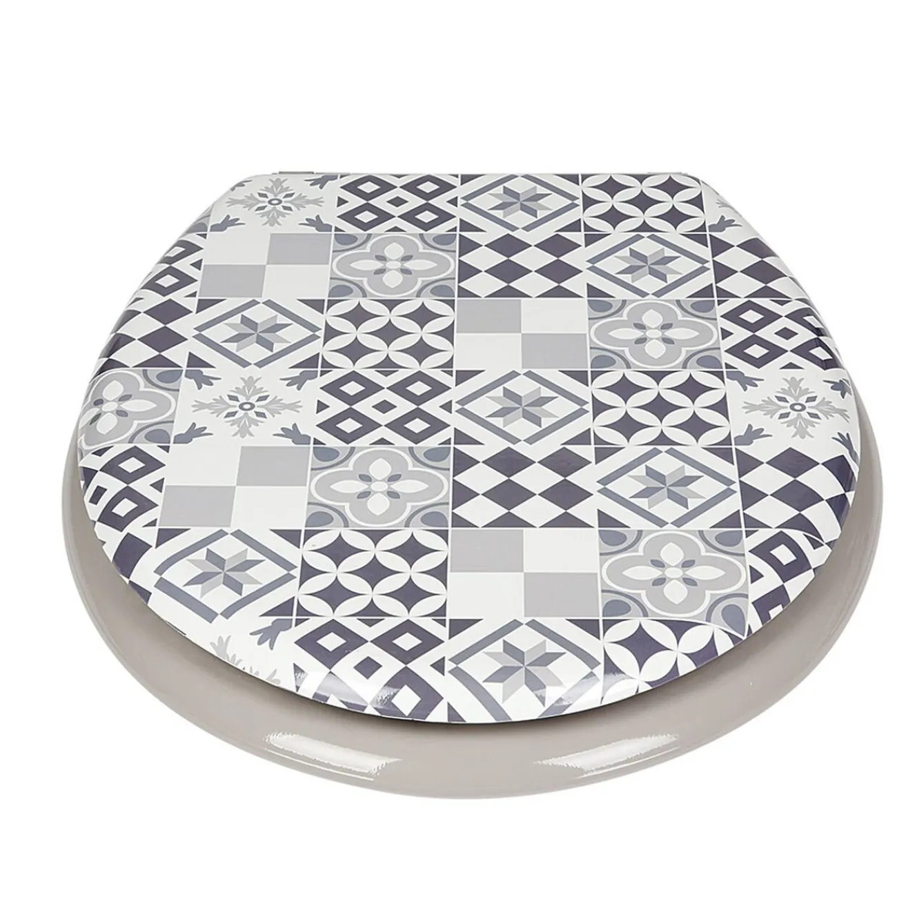 Gifi Equipement Wc^Abattant wc universel ajustable carreau de ciment en bois