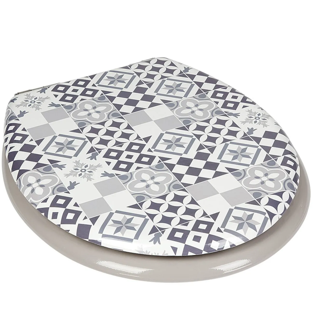 Gifi Equipement Wc^Abattant wc universel ajustable carreau de ciment en bois