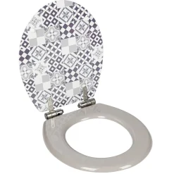 Gifi Equipement Wc^Abattant wc universel ajustable carreau de ciment en bois