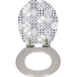 Gifi Equipement Wc^Abattant wc universel ajustable carreau de ciment en bois