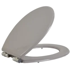 Gifi Equipement Wc^Abattant wc universel ajustable en bois gris