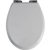 Gifi Equipement Wc^Abattant WC universel bois blanc mat avec frein de chute
