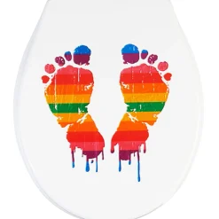 Gifi Equipement Wc^Abattant WC universel design empreinte pied