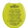 Gifi Equipement Wc^Abattant WC vert anis les 10 commandements
