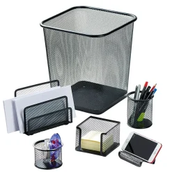 Gifi Nettoyage Et Entretien|Accessoire rangement bureau noir x6