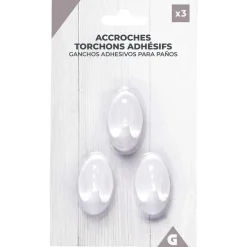 Gifi Rangement|Accroche torchon adhésif x3