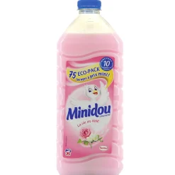 Gifi Entretien Du Linge|Adoucissant Minidou La vie en rose 75 lavages 1,875L