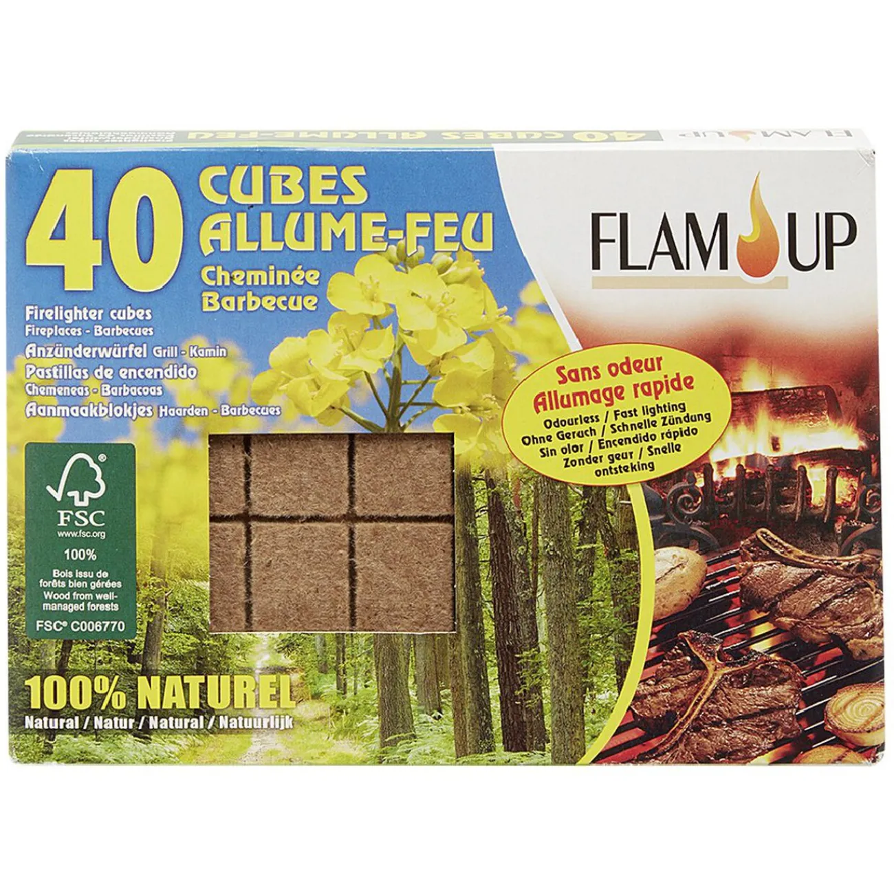 Gifi Nettoyage Et Entretien|Allume feu x 40 bois