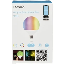 Gifi Ampoule^Ampoule bulbe LED connectée couleurs changeantes E27 80 W