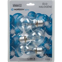 Gifi Ampoule^Ampoule éco halogène Homday x3