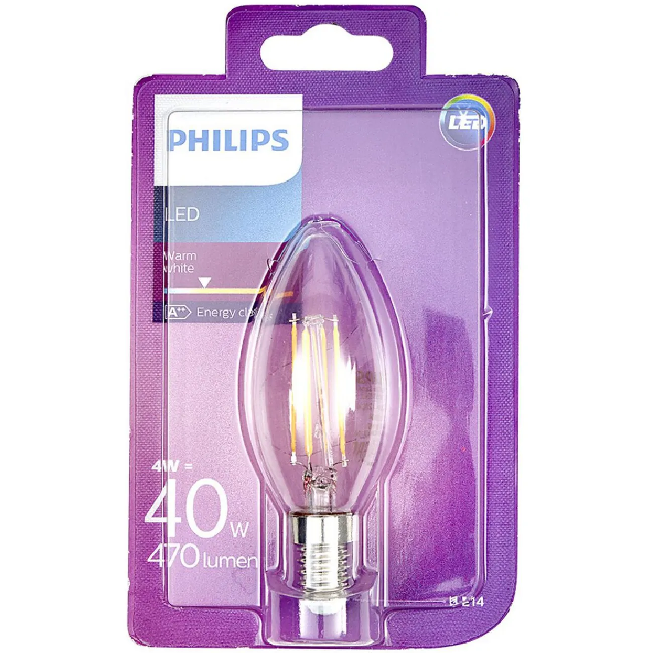 Gifi Ampoule^Ampoule flamme led E14 470 Lumen Philips